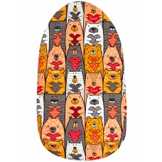 Конверт "Bambino" Bears with Hearts Флис Деми